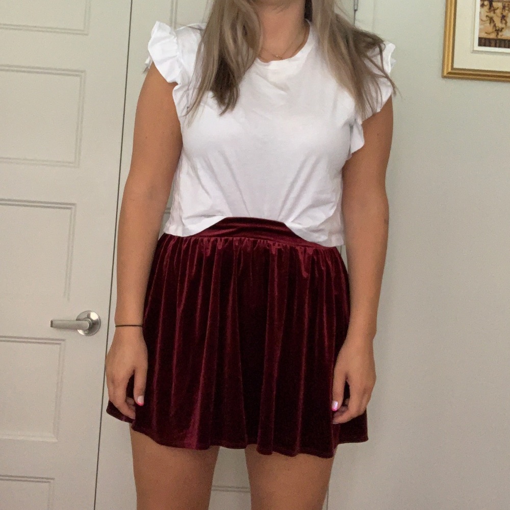 Velour skirt